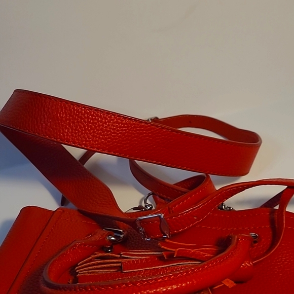 Valentina genuine leather red convertible purse - Picture 11 of 11